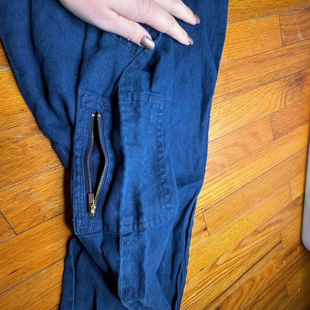 💙 Company Ellen Tracy 100% Linen Pull-On Pants – Size S (Admiral Blue)💙 - Picture 9 of 9
